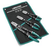 LIBRATON Pinza Stringitubo, Pinza per Tubi Flessibile a Cricchetto 3 Pezzi