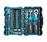 LIBRATON Set di 37 mini chiavi a bussola e cricchetto da 1/4" con punte, prese p