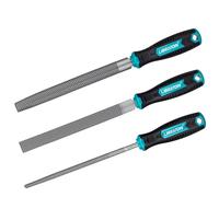 Libraton Set di Raspe per Legno 3 Pezzi, Lime per Legno Multiforma, Raspa per Legno in Acciaio al Carbonio 200mm, Set di Lime per Falegnameria con Impugnatura Comoda Include Piatta, Tonda e Mezzotonda