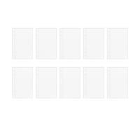 Libreria | 10 pezzi di ricambio custodie con 6 anelli | Protezioni buste ricaricabili per contanti organizzatore foto cartoline adesivi diario studenti insegnanti scrittori