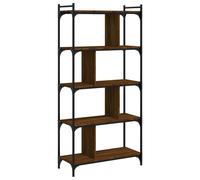 vidaXL Libreria Rovere Marrone 5 Ripiani 76x32x158cm Legno Multistrato
