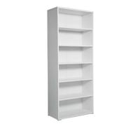 Libreria 6 Ripiani 72,3x34,1x177,1 cm in Truciolare Nobilitato Bianca