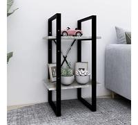 Libreria a 2 ripiani grigio Sonoma 40 x 30 x 70 cm Ingegnerizzato Mobili in legno con scaffalature, librerie e ripiani in piedi