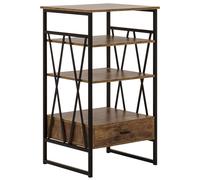 Libreria a 3 ripiani KEENE 101 cm Marrone scuro