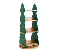 Libreria a 4 ripiani con rotazione a 360°, per bambini e adulti, salvaspazio, stimola l'interesse di lettura, decorazione per le vacanze