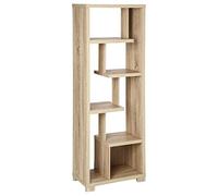 Libreria a 6 livelli "Bivoak" effetto rovere naturale