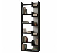 Libreria a 6 Ripiani Antracite Scaffalatura Verticale Moderna 60.5x22x162.5 cm