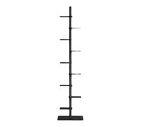 Libreria A 9 Ripiani Invisibile, Torre Porta Libri Verticale Regolabile In Altezza, Ideale Per Soggiorno, Camera Da Letto E Ufficio, Per Cd, Film E Libri. Black Normal