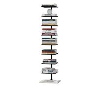 Libreria a colonna vertebrale in metallo, a 6/8 livelli, invisibile, sottile, a forma di scala, per soggiorno, casa, ufficio, studio, soggiorno e salotto