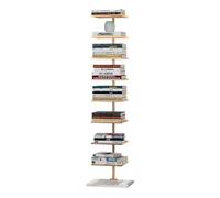 Libreria a colonna vertebrale in metallo, a 6/8 livelli, invisibile, sottile, a forma di scala, per soggiorno, casa, ufficio, studio, soggiorno e salotto