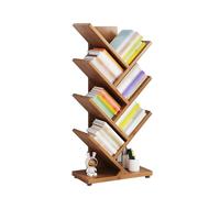 Libreria a Forma di Albero, Scaffale for Libri Verticale, Libreria Stretta, Adatta for Soggiorno e Studio, Può Memorizzare CD, Film, Libri(4-tier)
