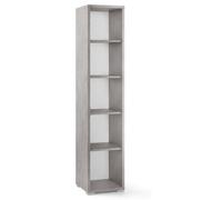 Libreria a Giorno 39x182x41 cm Cemento