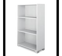 Libreria a Giorno 70x29x118 cm Bianca con Ripiani Regolabili