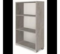 Libreria a Giorno 70x29x118 cm Cemento Ripiani Regolabili