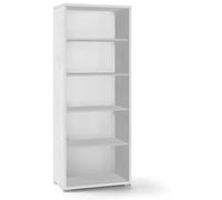 Libreria a Giorno 71x182x41 cm Ossido Bianco