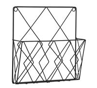 Libreria a parete, organizer da appendere alla porta, scaffali per riviste, file, portaoggetti in filo metallico-A