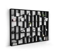 Libreria a parete XL Iacopo (321,6 x 236,4 cm), Nero Frassino