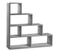 Libreria a Scala 4 Ripiani 150x144x38 cm Cemento