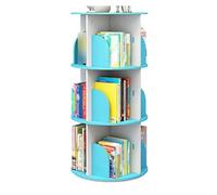 Libreria a torre girevole a 360°, salvaspazio, rotonda, per casa, ufficio, librerie angolari, elegante espositore per libri con stabilità
