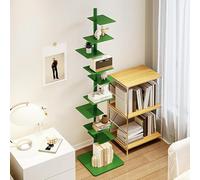 Libreria a torre invisibile, design salvaspazio in metallo per riporre in modo efficiente libri e decorazioni per la casa