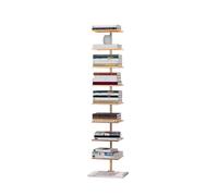 Libreria a torre per piccoli spazi, verticale in metallo, per libri, foto, opere d'arte o piante