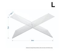 Libreria acrilica contemporanea design a forma di X per presentazione di libri m