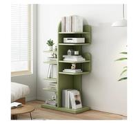 Libreria ad Albero Moderna Libreria Salvaspazio per Piccoli Ambienti Scaffale Stretto in Legno a Più Livelli Organizzatore di Archiviazione Libreria Elegante(Green)
