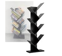 Libreria Ad Albero, Ripiani For Organizzare I Libri Da Pavimento, Nessuna Installazione Richiesta, Libreria A 5/6/7/8 Livelli, For Album, CD, Riviste, Libri, File (include Solo La Libreria)(Black,7 Ti