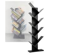 Libreria Ad Albero, Ripiani For Organizzare I Libri Da Pavimento, Nessuna Installazione Richiesta, Libreria A 5/6/7/8 Livelli, For Album, CD, Riviste, Libri, File (include Solo La Libreria)(Black,8 Ti