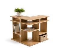 Libreria ad angolo, schienale per divano, ABAC Beige TU