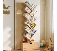 Libreria albero, Scaffale in piedi creativo, libreria in piedi, ripiano a forma di albero per camera da letto, soggiorno e home office (Colo)