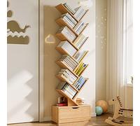 Libreria Albero, Scaffale in Piedi Creativo, Ripiano per Camera da Letto, Soggiorno e Home Office (Colo