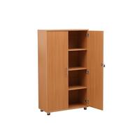 Libreria alta a 2 ante, dispensa, cucina per ufficio, casa, armadietto, armadietto fisso, mobili, 4 ripiani, larghezza 31,5 pollici, enorme capacità di archiviazione, scatola per cartelle 40 x A4