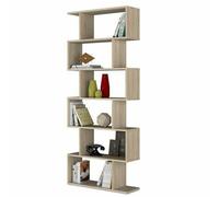 Libreria alta componibile librerie divisoria bifacciale 6 vani in legno mobile