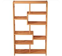 Libreria alta semplice in legno, 8 scomparti, con scaffalatura aperta, adatta per casa e ufficio, adatta per soggiorno/studio/camera da letto libreria organizer