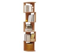 Libreria Angolare Aperta,libreria Angolare Alta A 3-7 Livelli,librerie Angolari Da Terra,contenitore In Legno A Forma Di L For Piccoli Spazi Ufficio Domestico(5-tiers)
