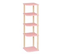 Libreria Angolare Aperta, Libreria Angolare Indipendente, Scaffale Angolare Alto A 4-8 Livelli, Contenitore A Forma Di L For Piccoli Spazi Di Ufficio Domestico(Color 3,5 tiers)