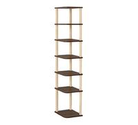 Libreria Angolare Aperta, Libreria Angolare Indipendente, Scaffale Angolare Alto A 4-8 Livelli, Contenitore A Forma Di L For Piccoli Spazi Di Ufficio Domestico(Color 2,7 tiers)