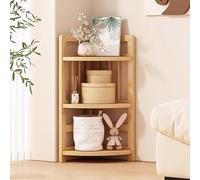 Libreria angolare da 80 cm, in legno, a 3 ripiani, autoportante, per soggiorno, camera da letto, ufficio, studio, elegante mobile angolare per biblioteca