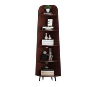 Libreria Angolare, Espositore Portaoggetti Con Pannello Posteriore, Librerie Angolari A L, Spazio Aperto For Soggiorno, Cucina, Ufficio(Color 5,5-tier)