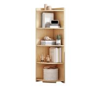Libreria Angolare, Libreria Angolare A 4/5/6 Ripiani, Scaffale Angolare Alto Con Pannello Posteriore, Spazio Di Archiviazione Aperto A Forma Di L For Soggiorno(Beige,5 tiers)