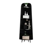 Libreria Angolare, Libreria Angolare A L, Espositore Portaoggetti Con Pannello Posteriore, Spazio Aperto For Soggiorno, Cucina, Ufficio(Color 6,4-tier)