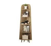 Libreria Angolare, Libreria Angolare A L, Espositore Portaoggetti Con Pannello Posteriore, Spazio Aperto For Soggiorno, Cucina, Ufficio(Color 1,5-tier)