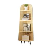 Libreria Angolare, Libreria Angolare A L, Espositore Portaoggetti Con Pannello Posteriore, Spazio Aperto For Soggiorno, Cucina, Ufficio(Color 2,4-tier)