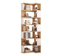 Libreria Angolare，Libreria Da Parete Angolare，libreria Verticale Da Terra，libreria Scaffale Legno Noce，Libreria Stretta E Alta Salvaspazio，5-7 Livelli，Robusto E Stabile，Installazione Semplice，Per Casa