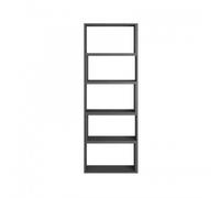 Libreria Antracite Legno Estensibile Moderna Angolare