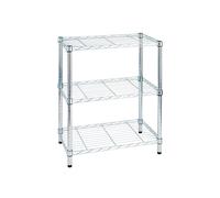 Libreria Archimede Light - 3 ripiani - acciaio cromato - 36x60x75 cm - Serena Group