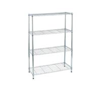 Libreria Archimede Light - 4 ripiani - acciaio cromato - 36x90x137 cm - Serena Group