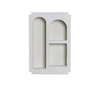 LIBRERIA BACHECA A MURO PORTAOGGETTI SOPRAMMOBILI IN LEGNO BIANCO MENSOLA MURO