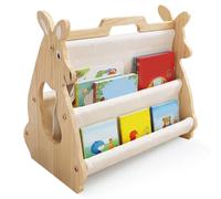Libreria Bambini in Legno - Libreria Montessori per Bebè e Neonati | Piccola Libreria con Altezza Ridotta, Stabile e Sicura